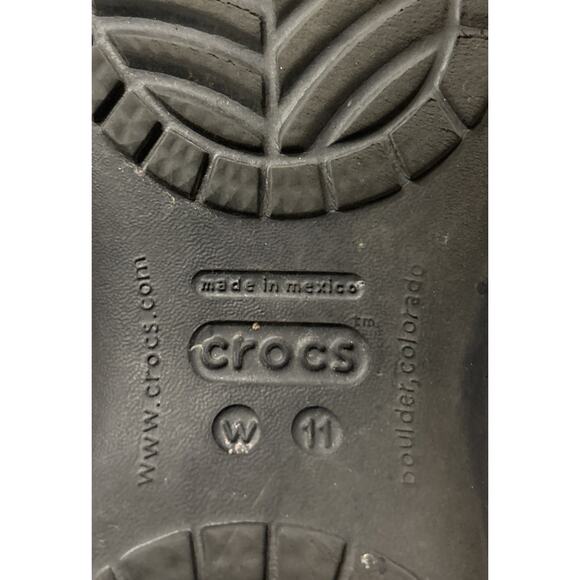 Crocs Ballet Flats Women’s Size 11 Black Kadee Comfort Casual Slip On Cutout - Picture 7 of 8